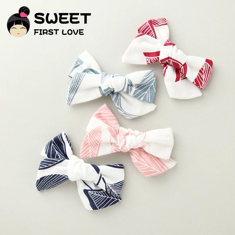 Заколки для волос с принтом листьев 4 шт./лот| |