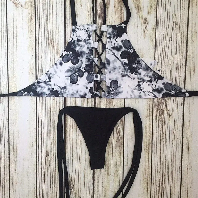 Сексуальное бикини купальники женский купальник Бразильский набор зеленый