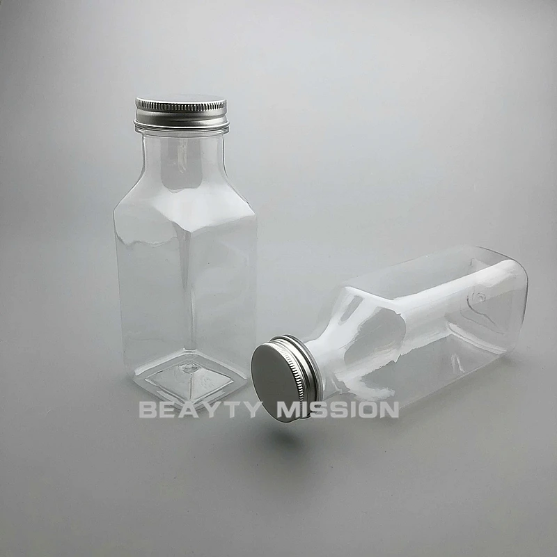 Beauty Mission Clear 340 мл/400 мл 12 шт./лот пустая Квадратная бутылка для воды с соком