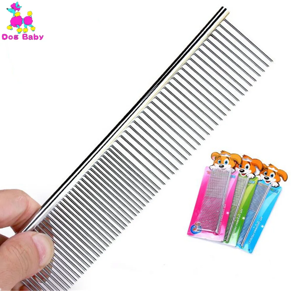 Гребень для ухода за котом DOGBABY расчески домашних животных из нержавеющей стали