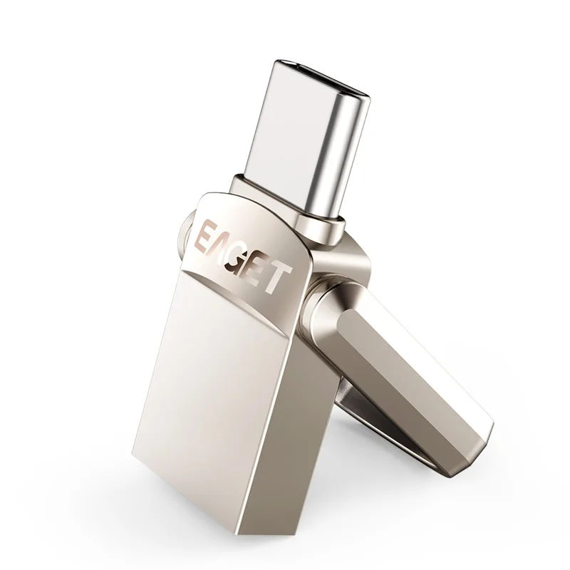 EAGET CU20 USB флеш-накопитель 32 Гб OTG металлический USB 3,0 флеш-накопитель ключ 64 ГБ тип C Высокоскоростной флеш-накопитель мини-флеш-накопитель карта памяти