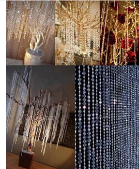 25 м кристалл акрил искусственная кожа бусины декор для свадебной вечеринки