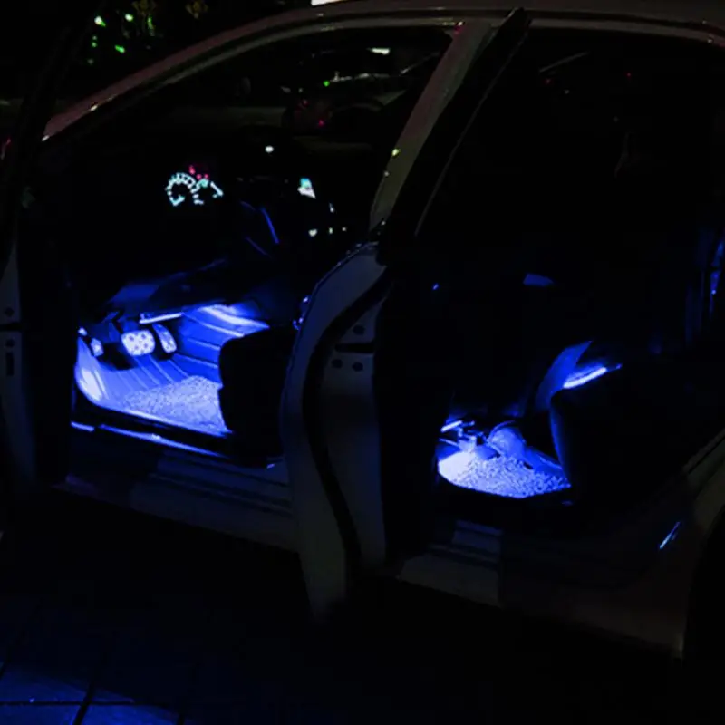 1-2 Универсальный Автомобильный светодиодный декоративный светильник, автомобильный прикуриватель, Автомобильный интерьер, атмосферное освещение, DC12V