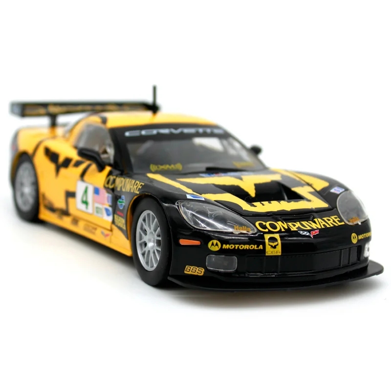 Bburago 1:24 Chevrolet Corvette C6R трек автомобиль литье под давлением открытые двери