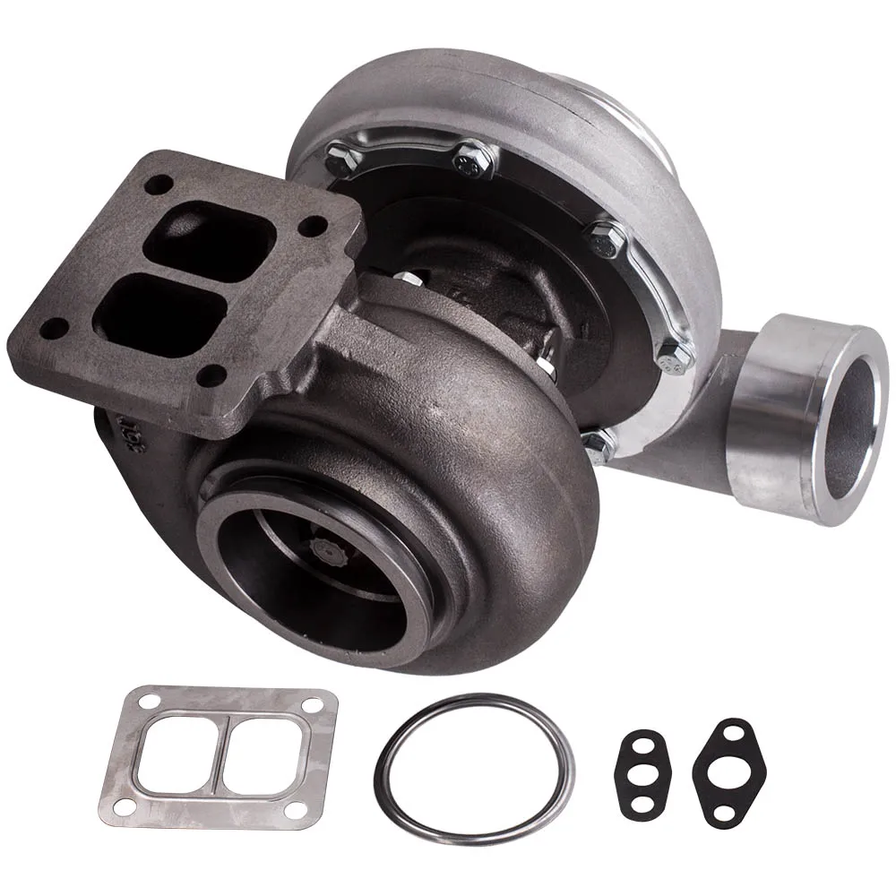 GT45R GT45 Turbo A/R. 66 A/R 1,05 T4 масляный холодный V-band зажим для выхода турбокомпрессора 600+ BHP Boost обновления гоночная турбина Универсальный