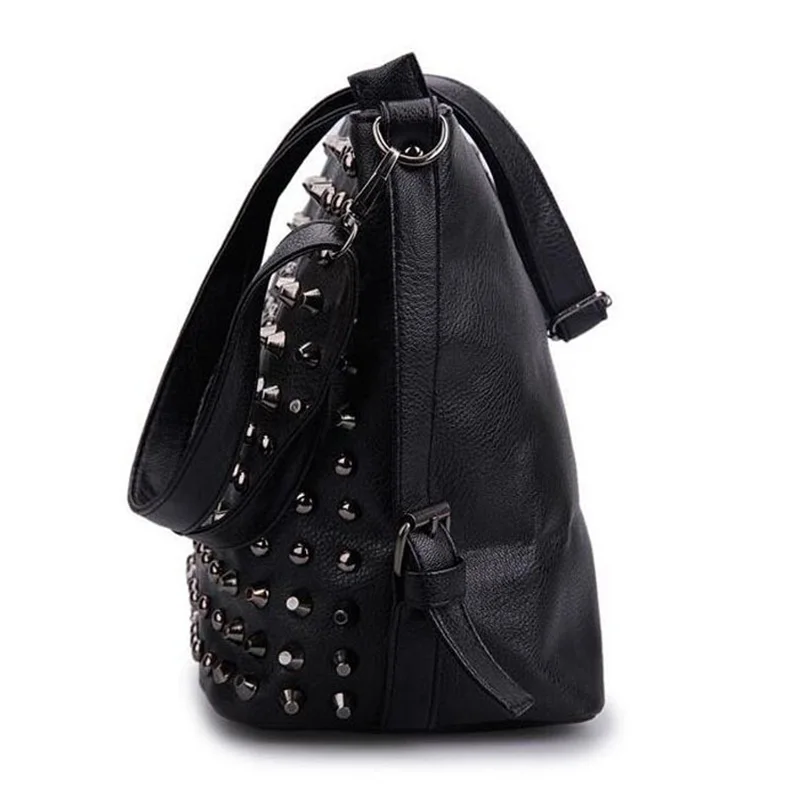 Женская мода Череп Сумка Заклепки Мини Лоскут Креста Тела ИСКУССТВЕННАЯ Кожа