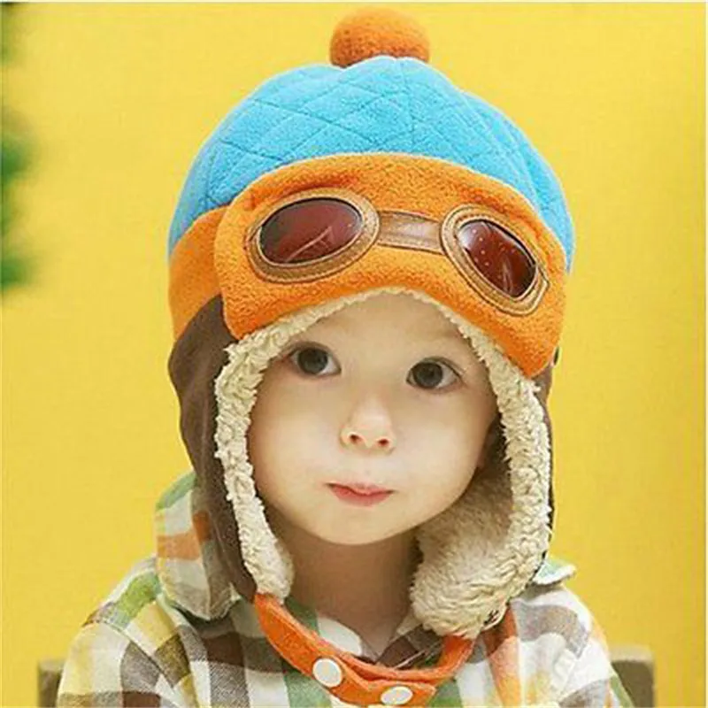 Winter Baby Cute Toddlers Cool Boy Girl Kids Infant Pilot Aviator Warm Cap Hat Snow Playing | Детская одежда и обувь