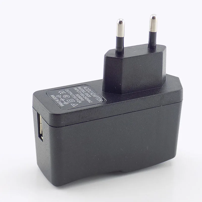 Зарядное устройство Micro USB, 5 В, 2 А, 2000 мА, настенное зарядное устройство переменного тока в постоянный ток, адаптер для зарядки, штепсельная вилка стандарта ЕС/США, адаптер питания для камеры видеонаблюдения, 100 В-240 В