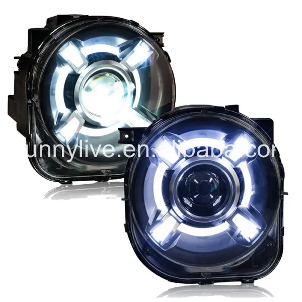 

For Jeep Renegade BU 2014-2016 led Head Light Black Housing with HID kit