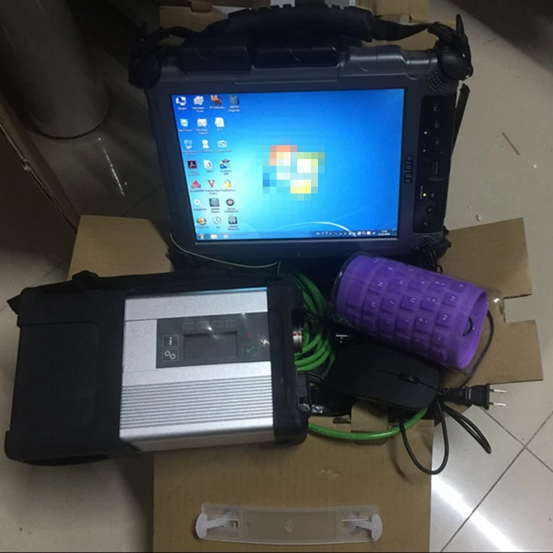 V12. программное обеспечение DTS EPC для Mb Star C5 SD Compact 5 в 480 ГБ SSD и используется Xplore IX104 I7 8G для диагностики авто звезды