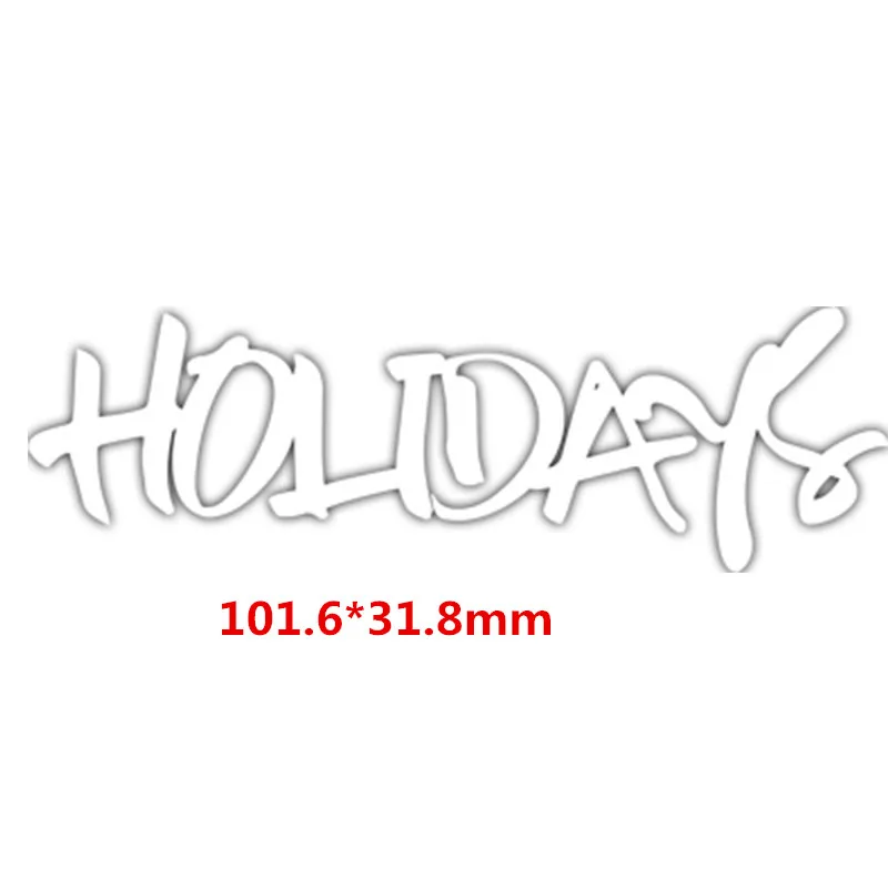 holidays "Jingle bells" "просто splendid" слова металла резка умирает для Сделай Сам ремесла карты украшение для альбома тиснение трафареты - Цвет: holidays