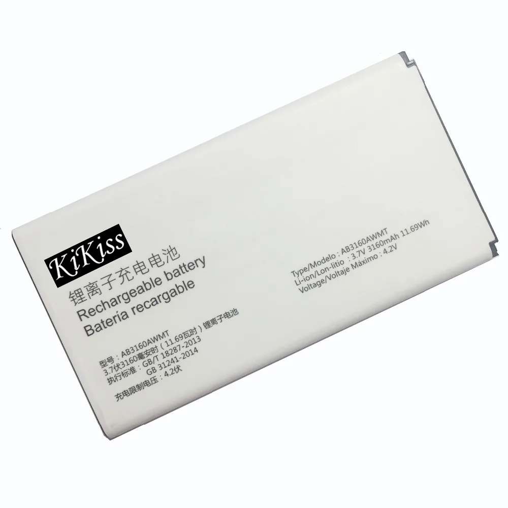 Аккумулятор AB3160AWMT для Philips E570 E571 3160 мАч|Аккумуляторы мобильных телефонов| |
