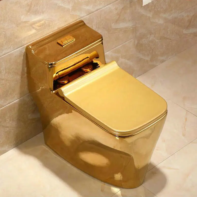 Художественный простой золотой слитный инструмент для одежды сифон