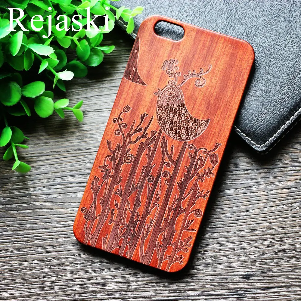 Rejaski винтажный череп Деревянный чехол для телефона для iPhone X XS XR Max черный деревянный чехол Ретро волк черное дерево для iPhone 7 8 плюс мягкий чехол s - Цвет: TPU FIX
