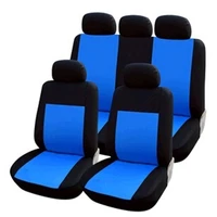 fashion universal car seat covers polyester 9pcset waterproof front rear steering wheel cover protector cushion pad supply 2017