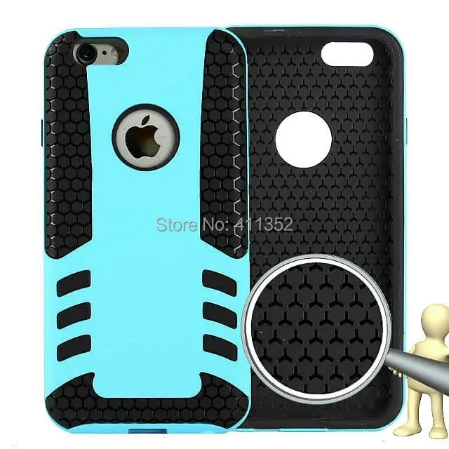 Rubber Armor Hybrid Best Impact Hard Case Cover For Apple iPhone 6 4.7'' + screen protector |