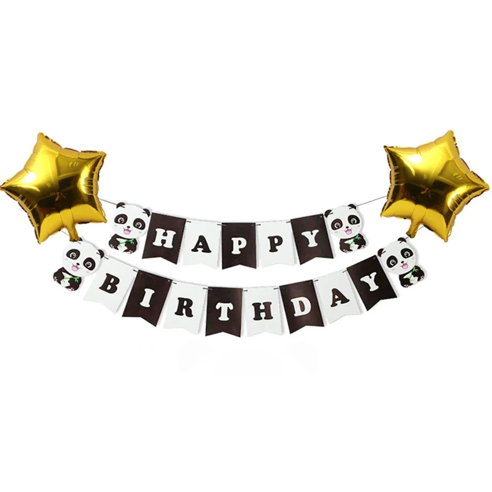 21 шт. милый мультяшный костюм панды для вечеринки на день рождения набор из