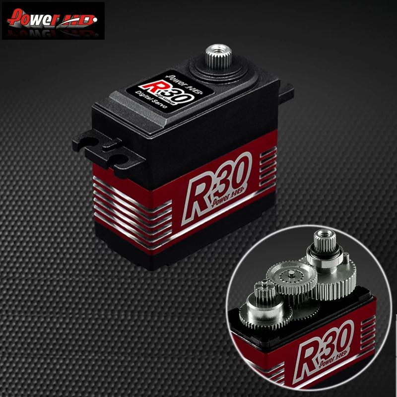 Мощность HD R30 30 кг высокое напряжение 6,0-7,4 в цифровой сервопривод для RC автомобилей 1:8 1:10 Rc Drift