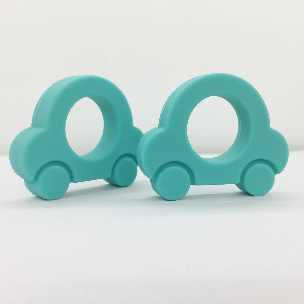 Новинка! 5 шт./лот разные цвета силиконовая мини-машинка кулон Прорезыватель для