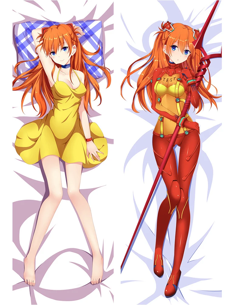 610056 Август Аниме EVA(NEON GENESIS Аска Лэнгли сорью»(EVANGELION Ayanami Rei Asuka Langley Soryu) Подушка «Dakimakura» чехол крышка тела подушку чехол s - Цвет: 610056