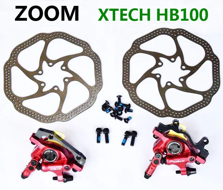 Гидравлический суппорт ZOOM B100 HS1/G3 160/180 мм для горных велосипедов и MTB ротор PK Avid
