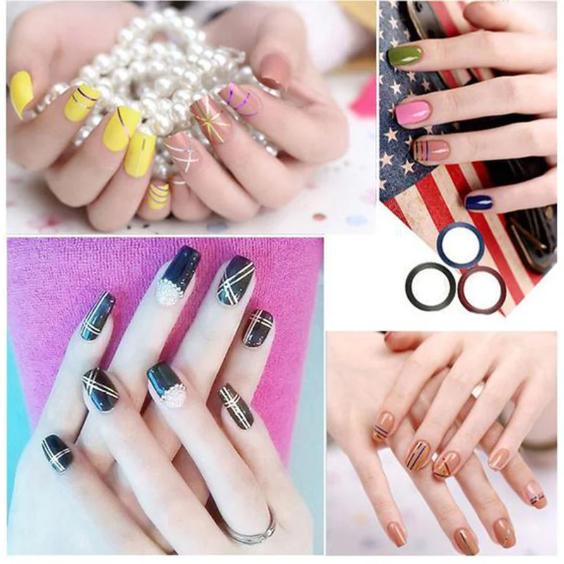 1 шт. 30 цветов клейкая лента для ногтей рулон дизайна ногтей|Стикеры и наклейки| |