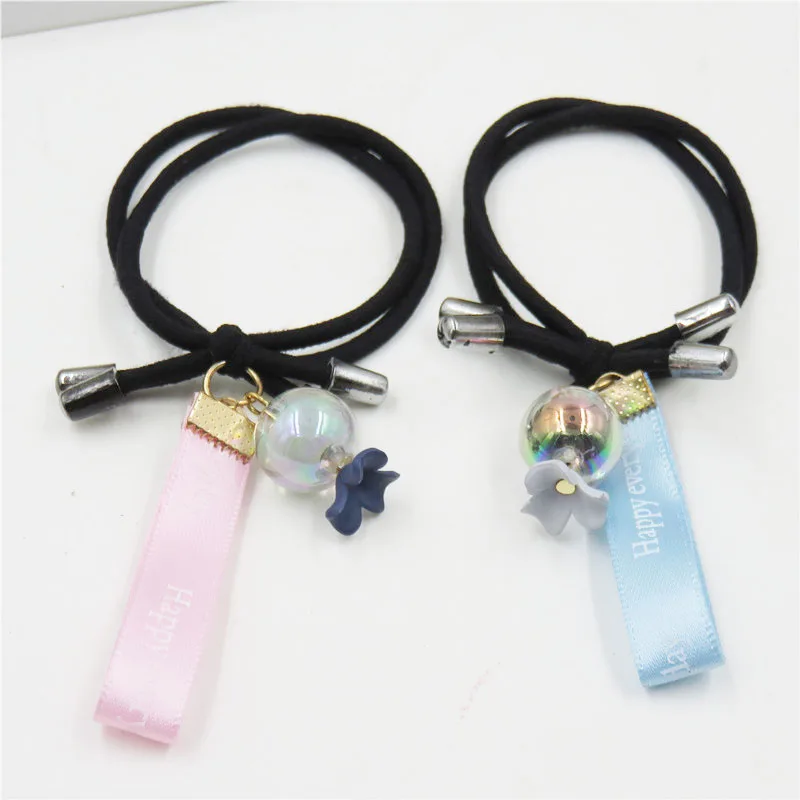 1 шт. Лента шар цветок эластичные резинки для волос девочек богемный головной