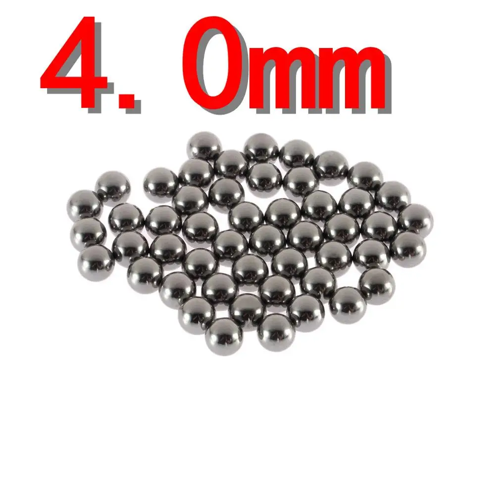 4mm 50 шт. прочный углеродистый стальной шар для велосипеда, запасные части 4 мм 5 мм 6 мм 8 мм 9 мм 10 мм стальной шариковый подшипник для велосипеда, горячая распродажа - Цвет: 4mm