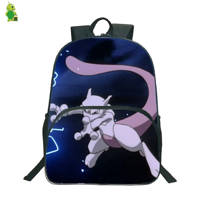 6 Pokemon GO Mewtwo рюкзаки Mochila школьные сумки для подростков женщин и мужчин водонепроницаемый рюкзак для ноутбука большие дорожные сумки на плечо - Цвет: 6
