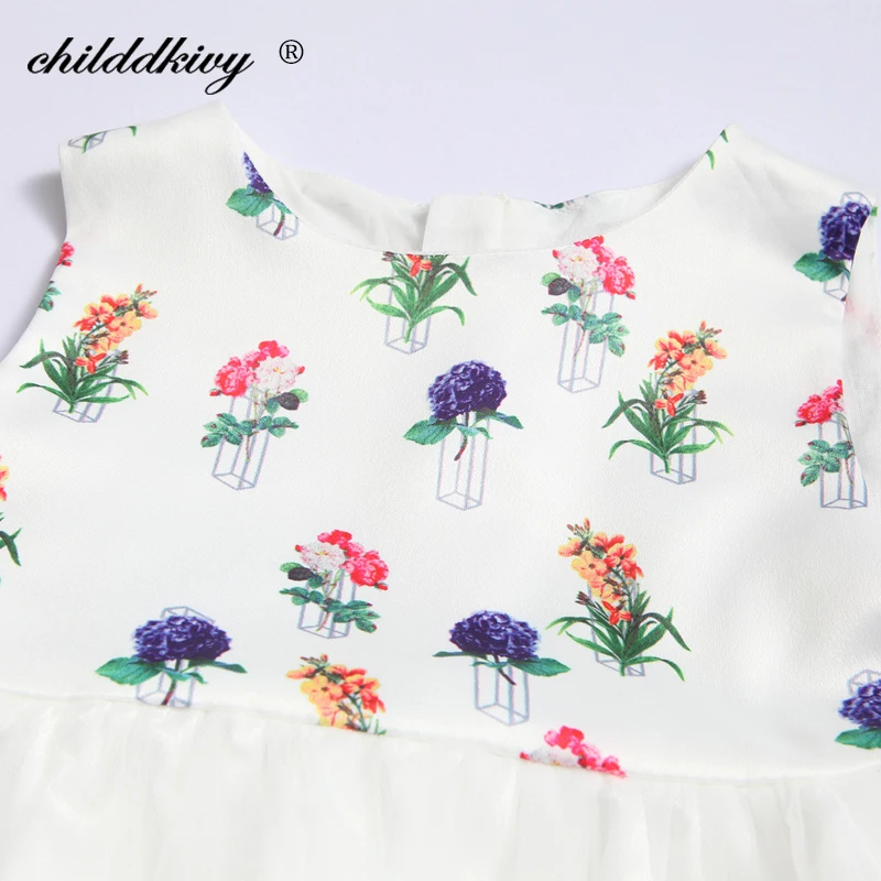 ChildDkivy 3-12Y Baby Girls Dress Summer 2018 Lace Princess for Clothes Kids Dresses 10 ears | Детская одежда и обувь