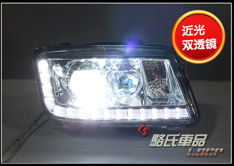 Lampever Стайлинг для VW Volkswagen Bora фара 2001-2005 фары налобный фонарь со светодиодами бар Биксеноновые линзы DRL HID
