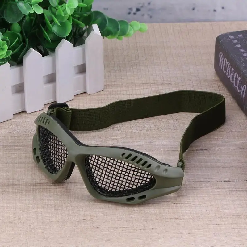 Открытый Пейнтбольные очки Охота Airsoft чистая очки Тактический средства ухода для век защитные очки Спорт металлической сеткой очки пеший туризм