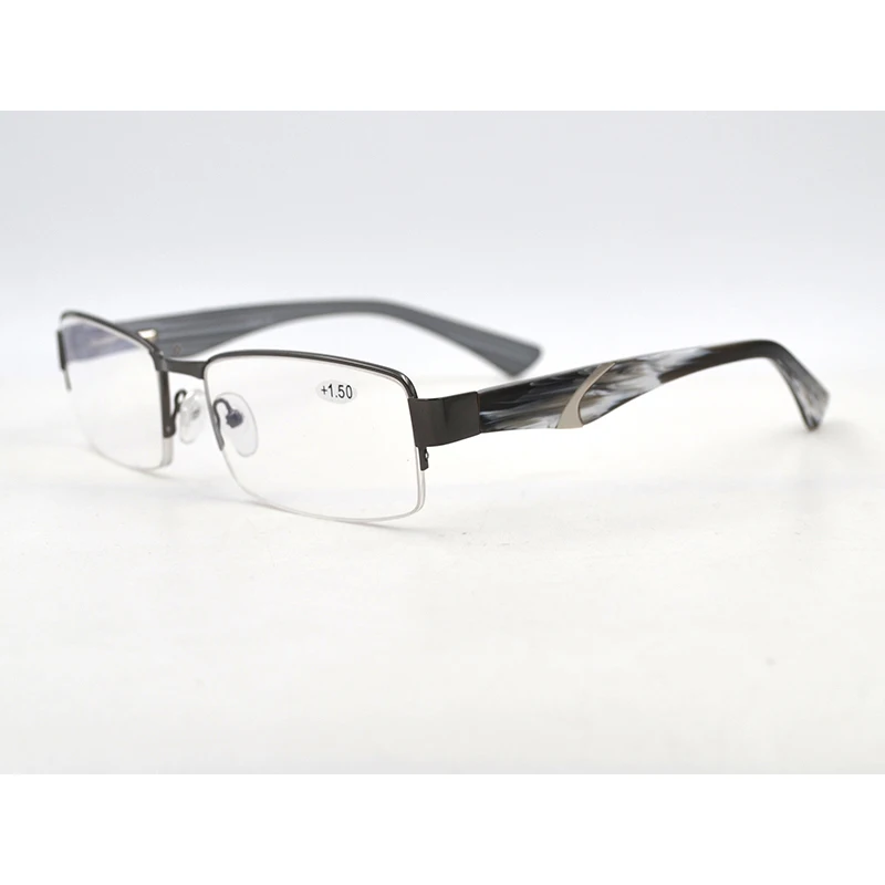 Women Men Reading Glasses Vintage Spectacles magnifier Presbyopic Eyewear Fashion Striped Semi Rim Frame Acetate Legs L2 | Аксессуары