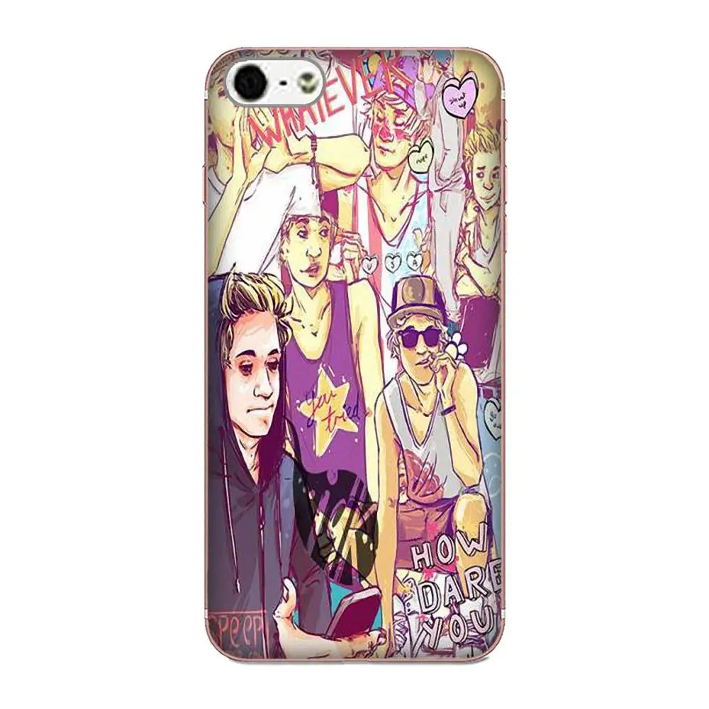 Чехол из ТПУ с принтом для Apple iPhone X XS Max XR 4 4S 5 5C 5S SE 6 6S 7 8 Plus Niall Horan Collage Art | Мобильные