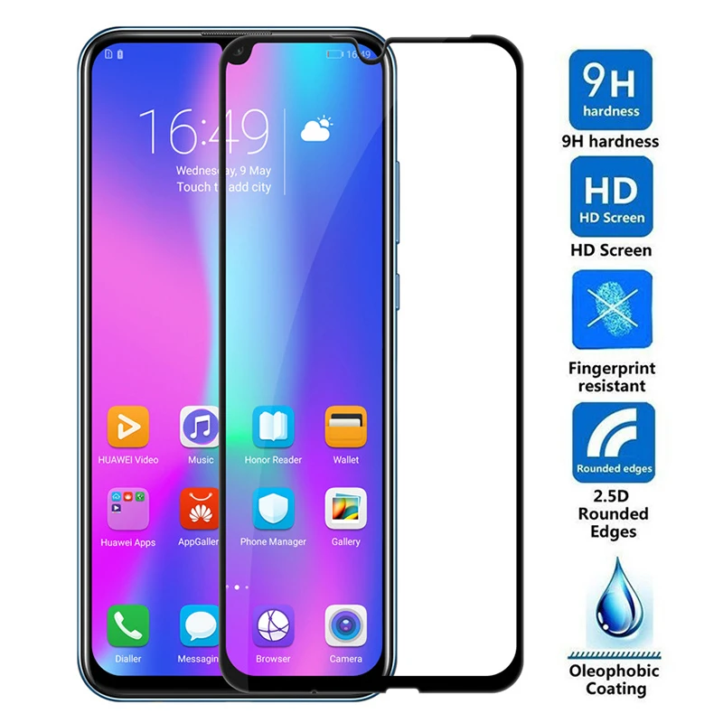 Защитное стекло закаленное для Huawei Honor 10 lite | Мобильные телефоны и аксессуары