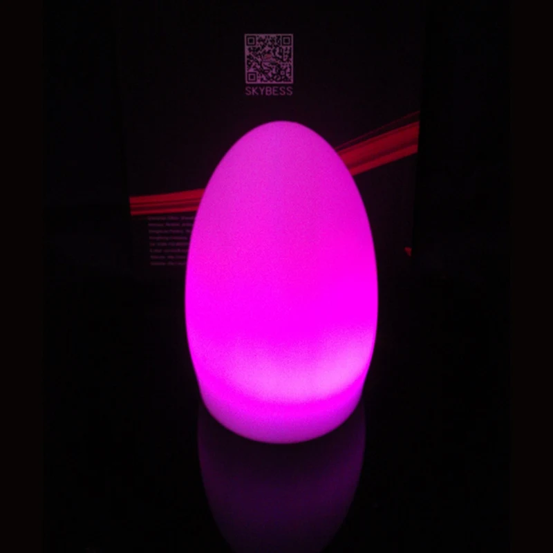 SK LF04 (D11 * H19cm) Светодиодные ночные светильники яйцо из полиэтилена лампы
