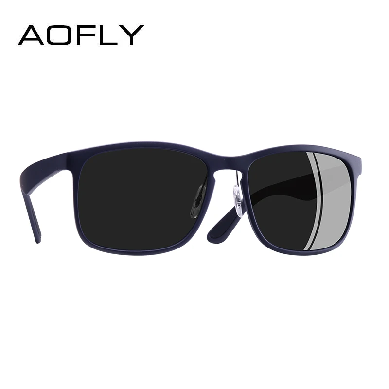 C4Blue AOFLY, фирменный дизайн, поляризационные солнцезащитные очки, мужские, для вождения, солнцезащитные очки, покрытие, очки для рыбалки и вождения, мужские очки, UV400, очки AF8121 - Цвет линз: C4Blue