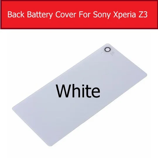 Задняя крышка батарейного отсека стеклянная для Sony Xperia Z3 L55T L55U D6633 D6603 D6653 чехол + 1