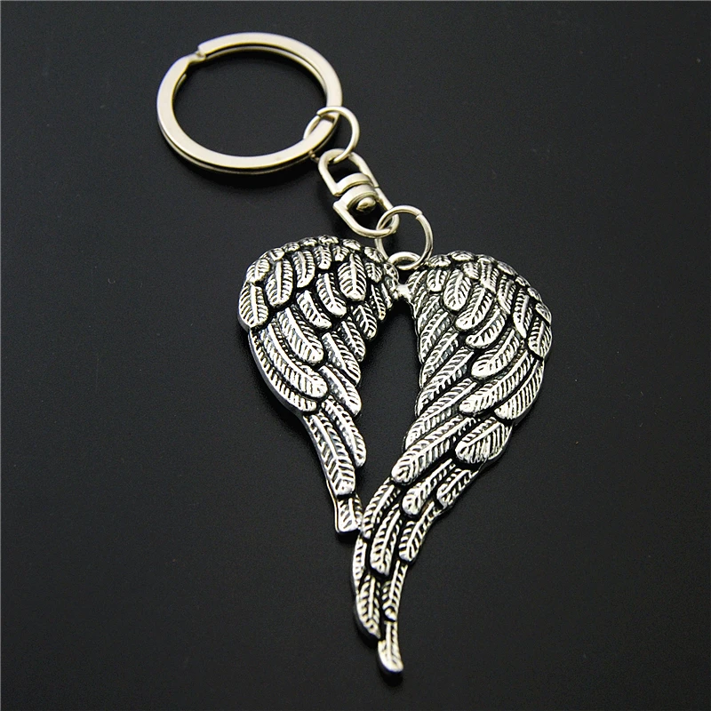 wings 1 шт. брелок с оленем, брелок крыло для ключей, брелок для ключей, сумка для ключей, подарок, ювелирные изделия в виде животных - Цвет: wings