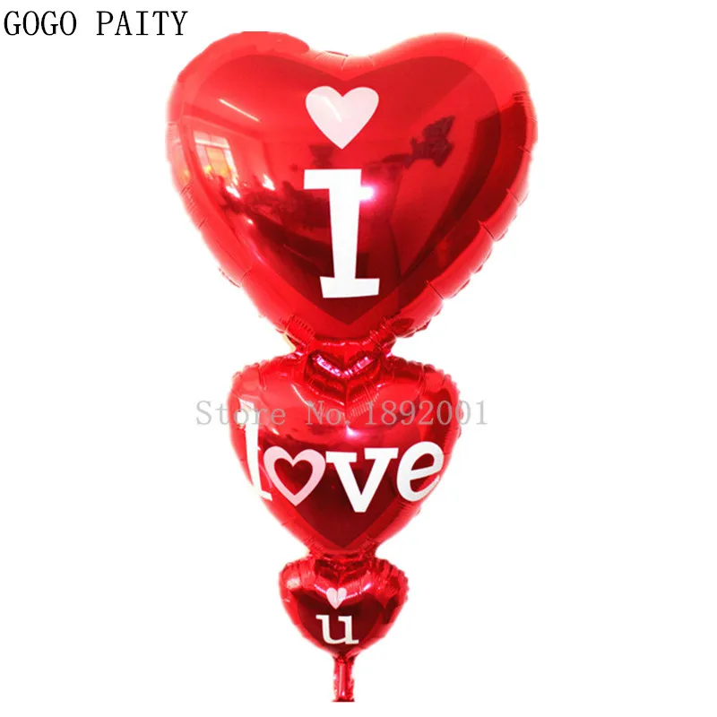 GOGO PAITY 1 шт. Новые Алюминиевые воздушные шары украшения струны сердца для вечеринки на день рождения оптовая