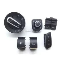 5K3959857 1K0962125 5ND941431A зеркальная фара для VW Passat B6 Golf MK5 6 R32 GTI Rabbit