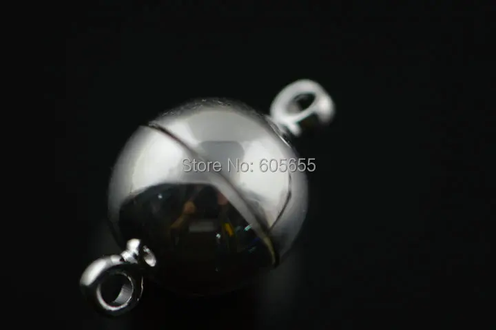 10 мм серебряное покрытие цвета круглой формы магнитные застежки подходят для