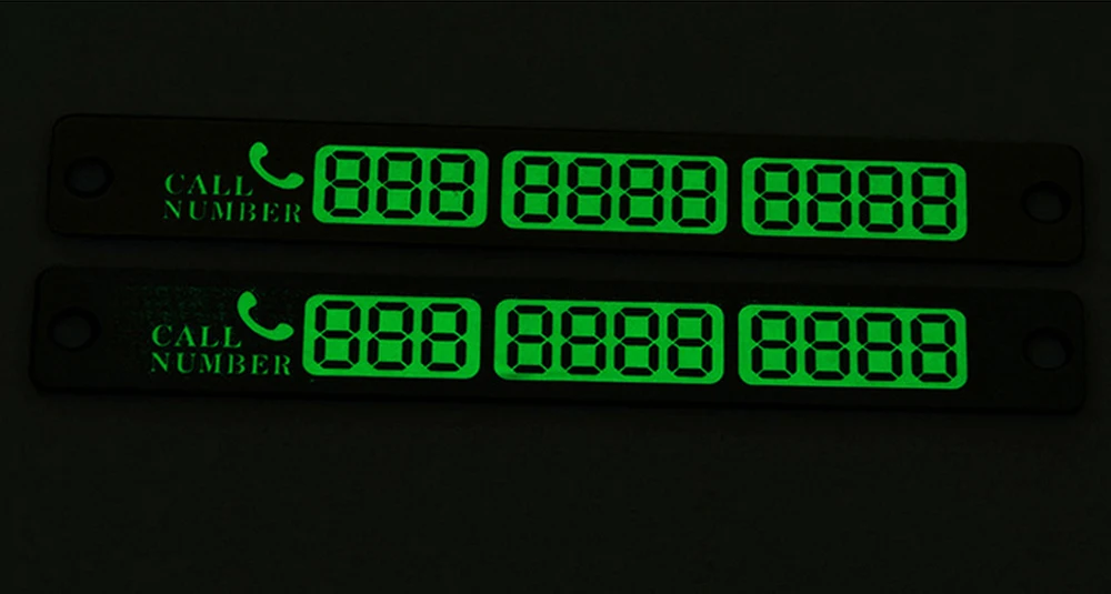 Временная парковочная карта светящаяся пластина для телефона VW Passat B5 B6 CC Tiguan Golf 6 7