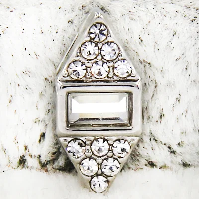 Crystal Silver YUKAM слайдеры Ювелирная елка из кристалла камера солнцезащитные очки Wishbone Shell жемчужные слайды талисманы хранитель для плетения браслетов - Окраска металла: Crystal Silver