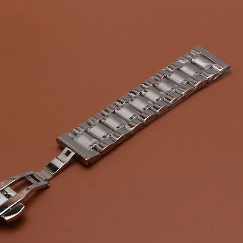 Браслет для часов из нержавеющей стали серебристый 14 мм 15 16 17 18 19 20 21 22 23 24 мм|metal watch