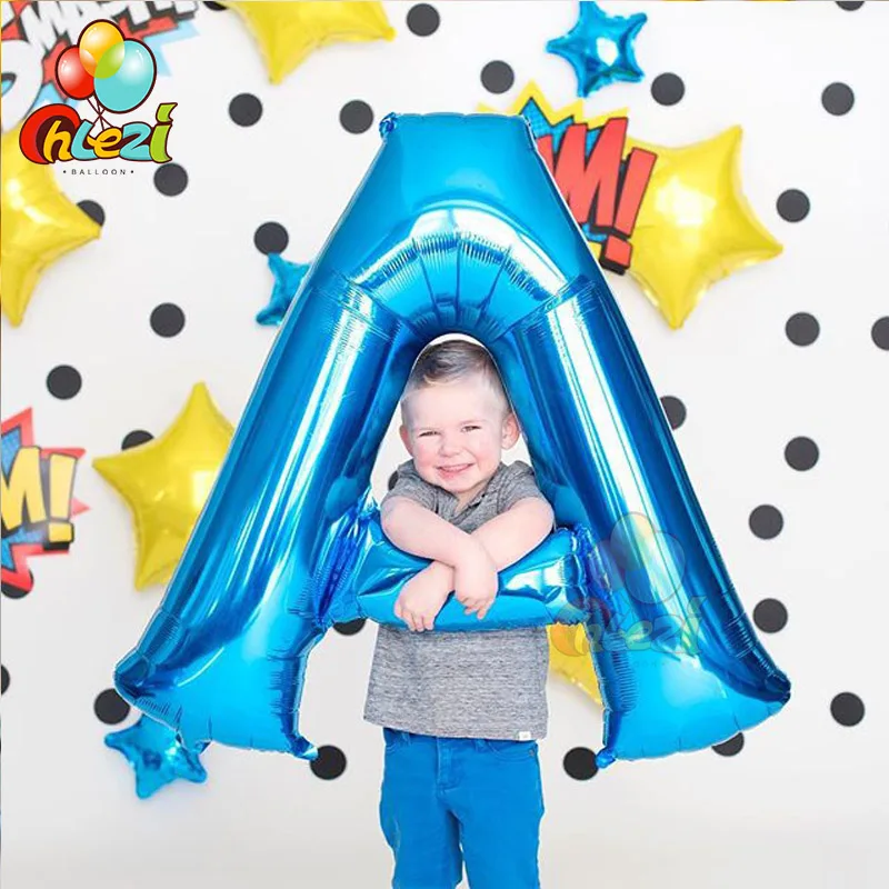 

40 Inch Letter Balloons Pink Blue Gold Silver Name Letter Globos A B C Baby Shower Wedding Birthday Party decoration Supplies