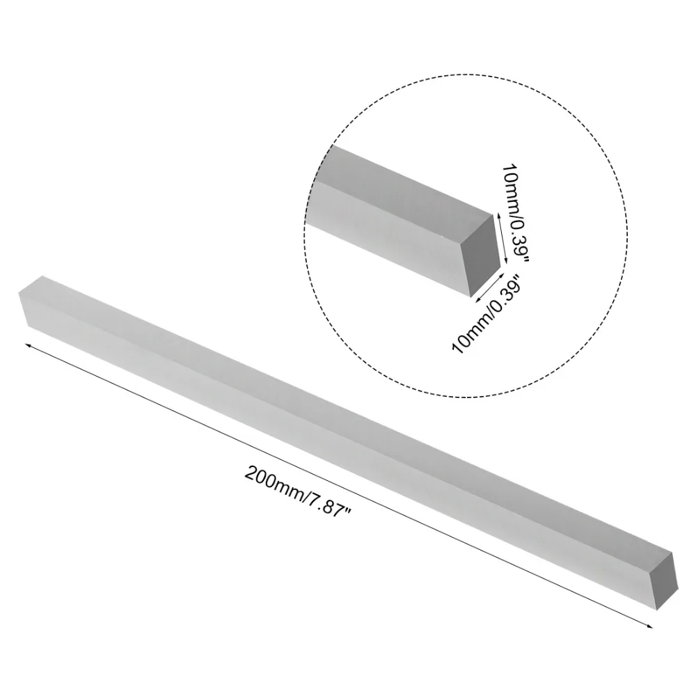 uxcell High Speed Steel Tool Bit HSS Square Lathe Turning Grinder Cutter Mill Blank 200mm 10x10 12x12 14x14 16x16 18x18 20x20