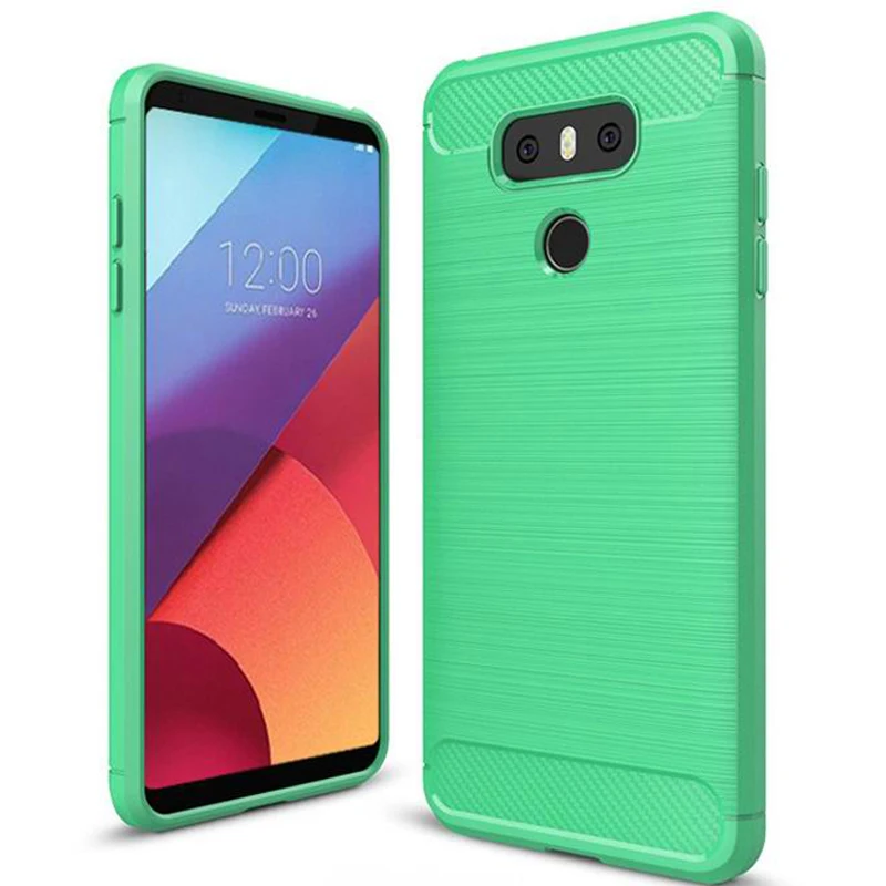 360 всего тела защитный для LG G6 случае Роскошные углеродного волокна текстуры