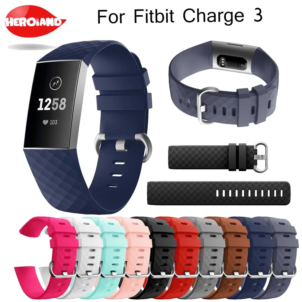 Оригинальный официальный ремешок для Fitbit Charge 3 сменные спортивные аксессуары