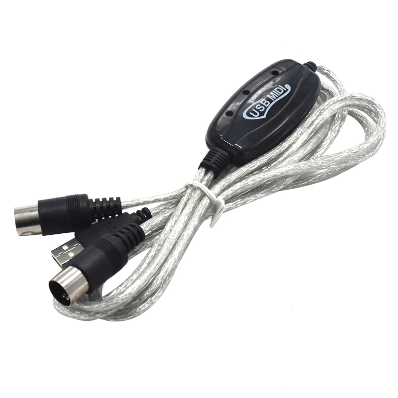 Новый горячий USB IN OUT конвертер интерфейсного кабеля MIDI к ПК музыкальная
